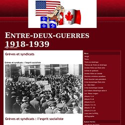 Grèves et syndicats - Entre-deux-guerres 1918-1939