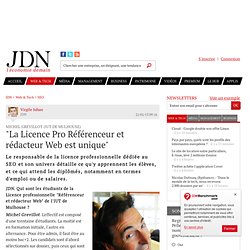 Michel Grevillot (IUT de Mulhouse) : "La Licence Pro Référenceur et rédacteur Web est unique"