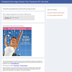 Grid Image Checker Tool: Facebook 20% Text Rule