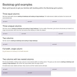 Grid Template for Bootstrap