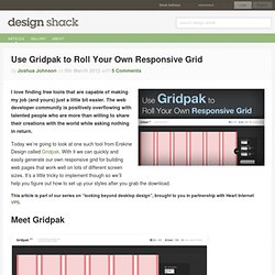 Use Gridpak to Roll Your Own Responsive Grid