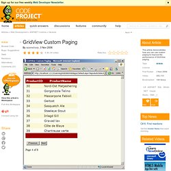 GridView Custom Paging