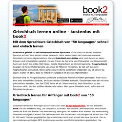 Griechisch online lernen - schnell, kostenlos und einfach mit book2 von "50 languages"