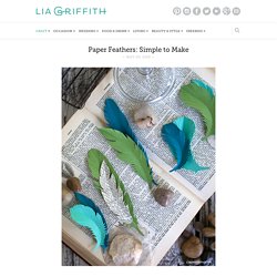 Paper Feathers: Simple to Make
