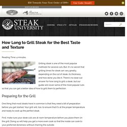 How Long to Grill Steak - The Ultimate Guide Steak University