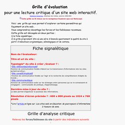 Évaluation site web  Pearltrees