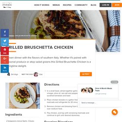 Grilled Bruschetta Chicken