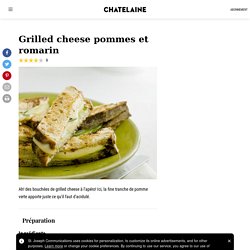 Grilled cheese pommes et romarin