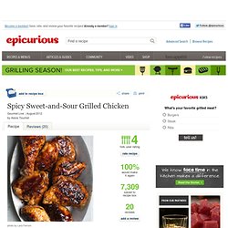 Spicy Sweet-and-Sour Grilled Chicken Recipe