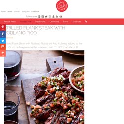 Grilled Flank Steak with Poblano Pico