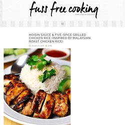 Hoisin Sauce & Five-Spice Grilled Chicken Rice (Inspired by Malaysian Roast Chicken Rice)