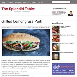 Grilled Lemongrass Pork