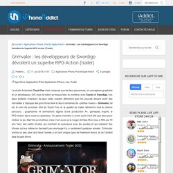 Grimvalor : les développeurs de Swordigo dévoilent un superbe RPG-Action (trailer)
