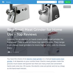 Best Small Meat Grinder for Home Use - Top Reviews (with images) · Karryf