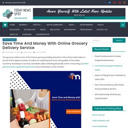 Save Time and Money with Online Grocery Delivery Service