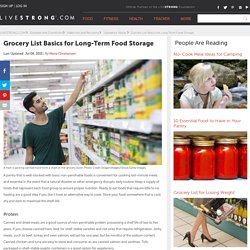 Grocery List Basics for Long-Term Food Storage