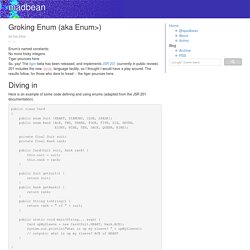 Groking Enum (aka Enum<E extends Enum<E>>)