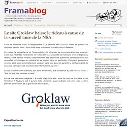 Le site Groklaw baisse le rideau à cause de la surveillance de la NSA !