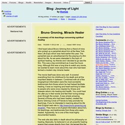 Bruno Groning, Miracle Healer by thomas Blog entry