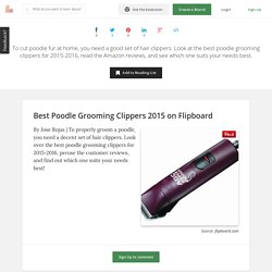 Best Poodle Grooming Clippers Reviews
