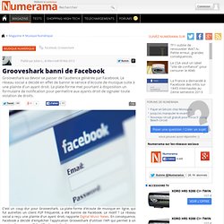 Grooveshark banni de Facebook