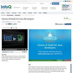 Groovy & Grails for Java Developers