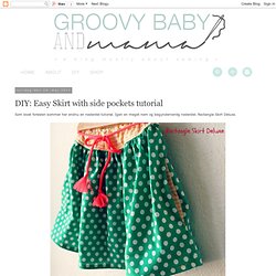 DIY: Easy Skirt with side pockets tutorial