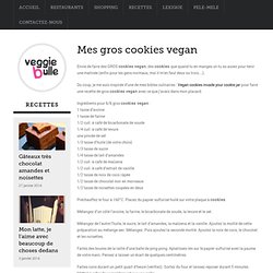 Recette de cookies vegan