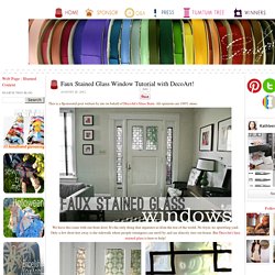 Faux Stained Glass Window Tutorial with DecoArt!