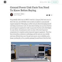 Ground Power Unit Facts You Need To Know Before Buying