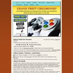 Grand Theft Childhood?