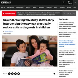 Groundbreaking WA study shows early intervention therapy can drastically reduce autism diagnosis in children