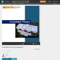 Grounded Theory Ausarbeitung