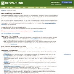Groundspeak &gt; Geocaching Software