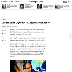 Groundwater Depletion Is Detected by Grace Satellites