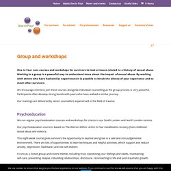 Group and workshops - One In Four UK