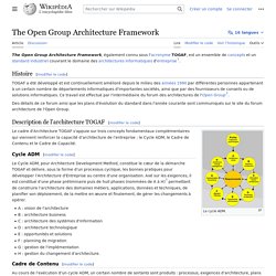 The Open Group Architecture Framework