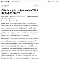 EMM Group Inc is featured on TALK BUSINESS 360 TV