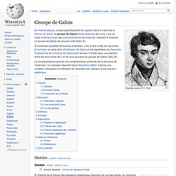 Groupe de Galois