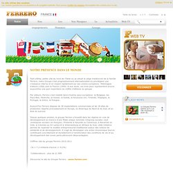 Groupe Ferrero: toutes les infos du groupe Ferrero sur Ferrero.fr