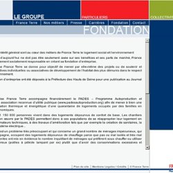 Fondation France Terre