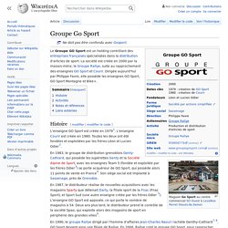 Document 22 Groupe Go Sport