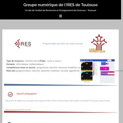 micro:bit – Groupe numérique de l'IRES de Toulouse