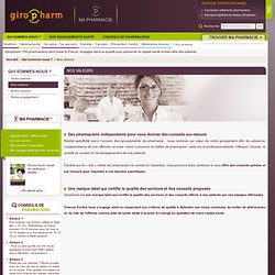 Groupement de pharmaciens - Valeur de Marque Giropharm