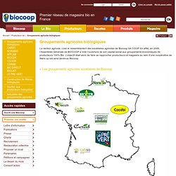 Groupements agricoles - Magasin bio Biocoop
