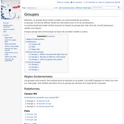 Groupes — Reboot de la France