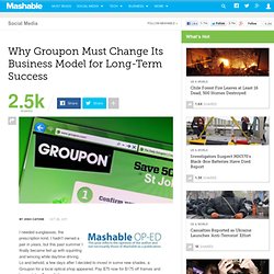++ Why Groupon Must Change Its Business Model for Long-Term Success