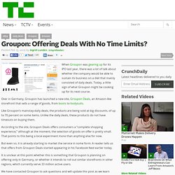 Groupon: Offering Deals With No Time Limits?