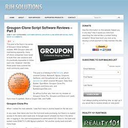 Groupon Clone Script Software Reviews – Part 3