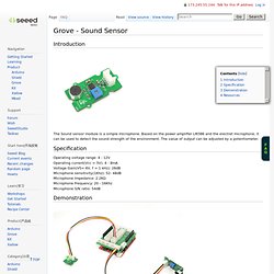 Grove - Sound Sensor